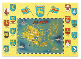 ÅLAND - COAT OF ARMS And MAP - FINLAND - - Finnland