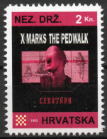 X Marks The Pedwalk - Briefmarken Set Aus Kroatien, 16 Marken, 1993. Unabhängiger Staat Kroatien, NDH. - Croatie