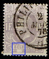 36   Obl  Dc Philippeville   Nuée Sous EL - 1869-1883 Leopoldo II