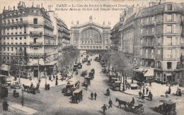 75-PARIS LA GARE DU NORD ET LE BOULEVARD DENAIN-N°5164-C/0063 - Métro Parisien, Gares