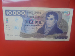 ARGENTINE 10.000 PESOS ND (1985) Circuler (B.33) - Argentinië
