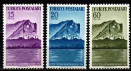 Türkei 1947 - Mi.Nr. 1199 -1201 - Postfrisch MNH - Eisenbahnen Railways Lokomotiven Locomotives - Trains