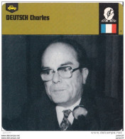 Fiche De 1978, Pnahrd, Monsieur Deutsch Charles - Documents Historiques