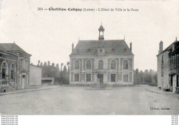 3V3Fq   45 Chatillon Coligny Mairie Et La Poste - Chatillon Coligny