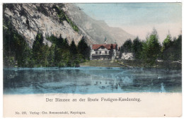 Der Blausee An Der Route FRUTIGEN-KANDERSTEG - Brennenstuhl 180  - Undivided Back - Dos Simple - Kandersteg