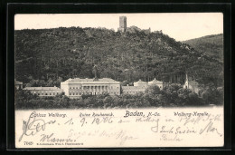 AK Baden / N.-Oe., Schloss Weilburg, Kapelle Und Ruine Rauheneck  - Autres & Non Classés