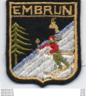2V5HU  Ecusson En Tissu De Embrun Ski - Scudetti In Tela