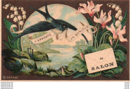 2V11Bv   13 Salon De Provence "j'apporte Un Bonjour De..." Paysage Fleurs Hirondelle - Salon De Provence