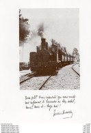 611Or  Photo Glacée Petit Train Des Alpilles Avec Texte De Marie Mauron - Eisenbahnen