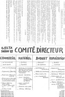 611Or   Courrier Circulaire D'informations Et Composition Du Comité Directeur Train Vapeur AJECTA De Octobre 1976 - Non Classés