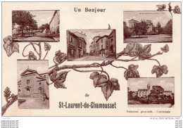 68Cci    69 Saint Laurent De Chamousset Multivues En TBE - Saint-Laurent-de-Chamousset