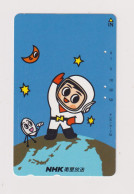 JAPAN  - Cartoon Astronaut NHK  Magnetic Phonecard - Giappone