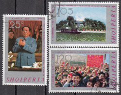 ALBANIA 1971, 50 YEARS CHINESE COMMUNIST PARTY, MAO ZEDONG, COMPLETE USED SERIES With GOOD QUALITY - Albania