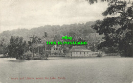 R587240 Temple And Library Across Lake. Kandy. No. 392. Plate - Monde