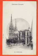 28384 / ⭐ ◉ CLERMONT-FERRAND 63-Puy De Dome ◉ La Cathedrale Flèches Place 1900s ◉ Edition B-F Paris - Clermont Ferrand