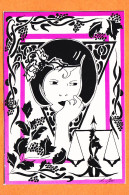 28281 / BALANCE Illustrateur Agnes JON Horoscope Romantique 1988 Tirage Limité N° 60/150 Edition ESCARGOPHILES  - Astrologia