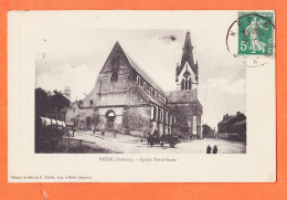 28011 / Carte Détourée NESLE 80-Somme Eglise NOTRE-DAME N-D De MENGUY 1911 à MOUCHOL Rueil-Edition TERLEZ  - Nesle