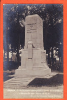 28447 / Carte-Photo SENLIS Oise Monument Marquant Arret Avance Allemande PARIS 1914 Oeuvre Statuaire Gaston DINTRAT - Senlis