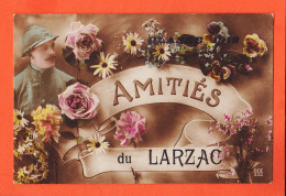 28482 / Peu Commun Amitiés Du LARZAC 12-Aveyron Patriotique CpaWW1 Poilu Guerre 1914-1918  DIX 533 Visé PARIS  - Sonstige & Ohne Zuordnung