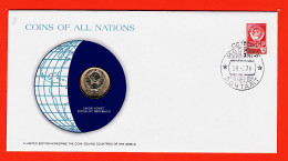 28309 / USSR CCCP 20 Kopeks 1978 Union Soviet Socialist Republics FRANKLIN MINT Coin Enveloppe Numismatique Numiscover - Russia