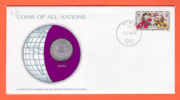 28296 / AUSTRIA 10 Schilling 1978 Autriche FRANKLIN MINT Coins Nations Coin Edition Enveloppe Numismatique Numiscover - Oostenrijk