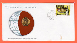 28297 / HUNGARY  2 Forint 1978 Magyar Hongrie FRANKLIN MINT Coins Nations Ltd Edition Enveloppe Numismatique Numiscover - Hungría