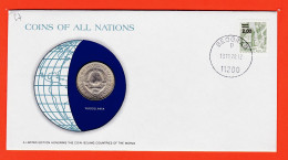 28292 / YUGOSLAVIA 5 Dinars Yougoslavie 1972  FRANKLIN MINT Coins Nations Ltd Edition Enveloppe Numismatique Numiscover - Joegoslavië