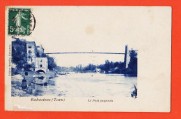 28359 / RABASTENS 81-Tarn Le Pont Suspendu 1912 à Henri ARDOISE Café Du Centre Valéries Edition MAURIES - Rabastens