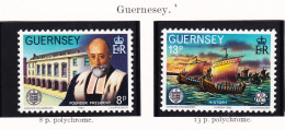 28239 / CEPT EUROPA 1982 GUERNSEY Guernesey 8 Et 13 Penny ** MNH C.E.P.T - 1982