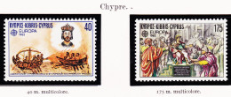 28242 / CEPT EUROPA 1982 ΚΥΠΡΟΣ KIBRIS CYPRUS Chypre Yvert-Tellier N° 561 / 562 Michel N° 566 / 567 ** MNH C.E.P.T - 1982