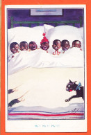 28080 / Peu Commun Illustrateur GILSON HA ! HA! HA La Débacle 7 Enfants Noirs Chat Rats 1910s HEY London Series 282  - Autres & Non Classés