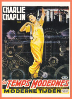 28095 / LES TEMPS MODERNES (1936) MODERNE TIJDEN Charlie CHAPLIN E-36 NUGERON Cinema Poster Art Postcard REPRODUCTION - Manifesti Su Carta