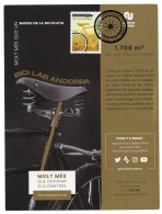 ANDORRA Postes (2023) Carte Maximum Card - Bici Lab Andorra, Bicicleta, Bicyclette, Bicycle, Fahrrad, Fiets - Cartas Máxima