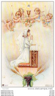 510Bf   Image Pieuse Souvenir Communion Solennelle église De Laragne (05) Andrée Guirand En 1954 - Religión & Esoterismo