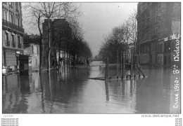 55Hys  Carte Photo Paris Rue Diderot Crue De 1910 - Arrondissement: 12