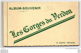 510Bf   04 Les Gorges Du Verdon Carnet Complet En TTBE De 10 Cpsm Format Cpa - Other & Unclassified