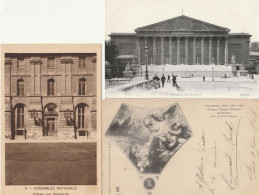 PARIS - Assemblée Nationale - Lot De 3 CP - Andere Monumenten, Gebouwen