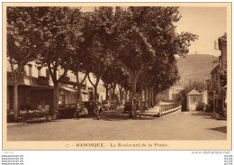 55Nja   04 Manosque Le Boulevard De La Plaine En TTBE - Gréoux-les-Bains