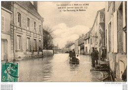 55Nja   10 Bar Sur Aube Inondations En 1910 Le Faubourg De Belfort - Bar-sur-Aube