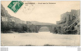 55Nja   04 Sisteron Pont Sur La Durance (vue Pas Courante) - Sisteron