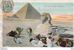4V1FP   Egypte The Sphinx And Pyramid - Autres & Non Classés