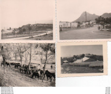 2V6Mn   Algerie à Situer Lot De 4 Photos N°28 Camp Militaire Français à Identifier En 1957 - Autres & Non Classés