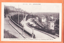 35508 / ⭐ ANGOULEME 16-Charente ◉ Vue Prise Du Rempart MIDI Sur DESAIX Et Faubourg SAINT-MARTIN 1910s ◉ A.G.A 431 St - Angouleme