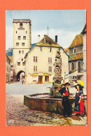 35623 / RIBEAUVILLE 68-Haut Rhin Fontaine En Grès Rouge Tour Des BOUCHERS  1977 à BELLIER Thouarec LA CIGOGNE  - Ribeauvillé