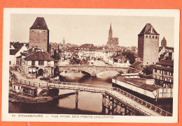 35612 / STRASBOURG 67-Bas Rhin Vue Prise Des 3 Ponts Couverts-Octroi 1920s Collection ALSACE BRAUN 52 - Straatsburg
