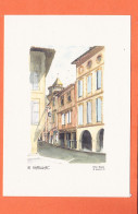 35717 / Rare GAILLAC 81-Tarn Angle Place Griffoul Ex THIERS Rue PORTAL Illustration Par Eric ALARD Saint-Laurent - Gaillac