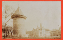 35659 / Rare Carte-Photo ROUEN 76-Seine Maritime Place BOUVREUIL Tour JEANNE D'ARC Et Donjon 1900s - Rouen