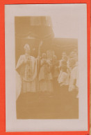 35669 / Carte-Photo ROUEN (76) Cérémonie Religieuse (2) Sortie Monseigneur Evêque 1910s  - Rouen