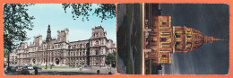 35521 / PARIS Et Ses MERVEILLES  2 CPSM  Dôme INVALIDES Et HOTEL VILLE 1960s Photo TRIMBOLI André LECONTE GUY 1042-1057 - Andere Monumenten, Gebouwen