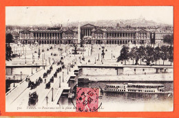 35526 / PARIS Vers La Place De LA CONCORDE 1907 à ARLIE 14e Regiment Infanterie Ligne Brive LEVY  710 - De Seine En Haar Oevers